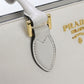 PRADA 1BA113 2WAY Tote Bag leather white Women
