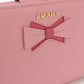 PRADA 1ML018 Bi-fold wallet Safiano Folding Wallet leather pink Women