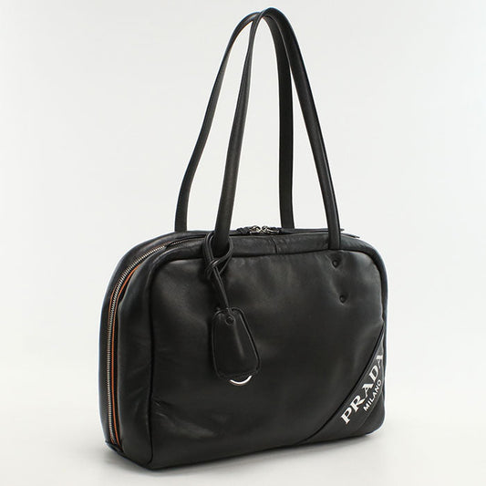 PRADA 1BB052 Tote Bag/Shoulder Bag Nappa leather black Women(unisex)
