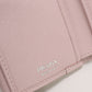PRADA 1MH043 Tri-fold wallet Saffiano Triangle Wallet/Folding wallet leather pink Women