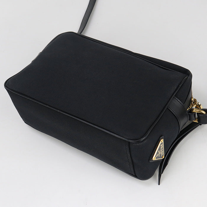 PRADA 1BH089 UCW F0002 Logo jacquard Diagonal Shoulder Bag black Women