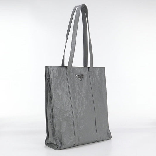 PRADA 1BG459 Tote Bag leather gray Women