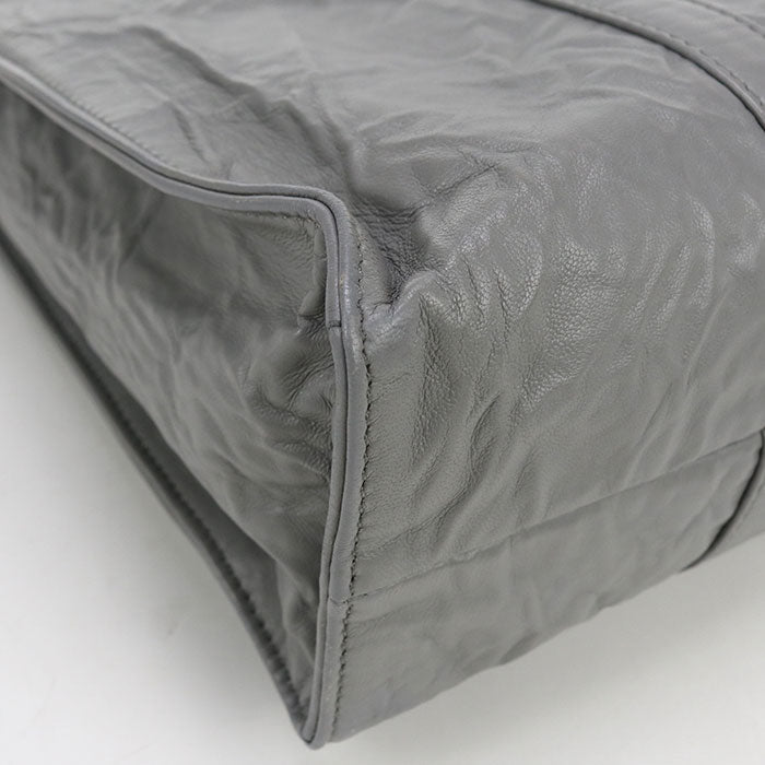 PRADA 1BG459 Tote Bag leather gray Women