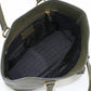 PRADA 1BG100 Tote Bag Embossed logo Shoulder bag leather Khaki Women(unisex)