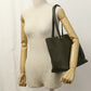 PRADA 1BG100 Tote Bag Embossed logo Shoulder bag leather Khaki Women(unisex)