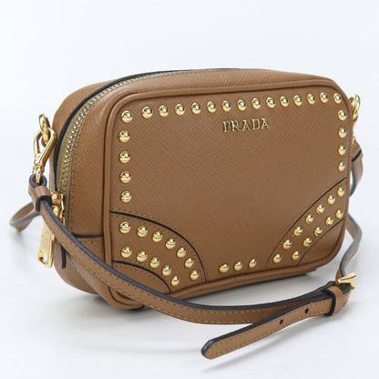 PRADA 2WAYShoulder Bag Diagonal shoulder bag Shoulder Bag leather brown Women