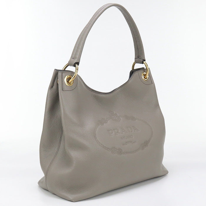PRADA 1BC051 2E8K F0572 Shoulder Bag/One Shoulder Bag leather beige Women