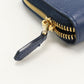 PRADA zip around long wallet PurseZip leather blue mens