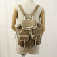 PRADA Backpack Logo jacquard Backpack canvas beige Women