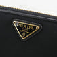 PRADA zip around long wallet PurseZip Around Nylon black Women