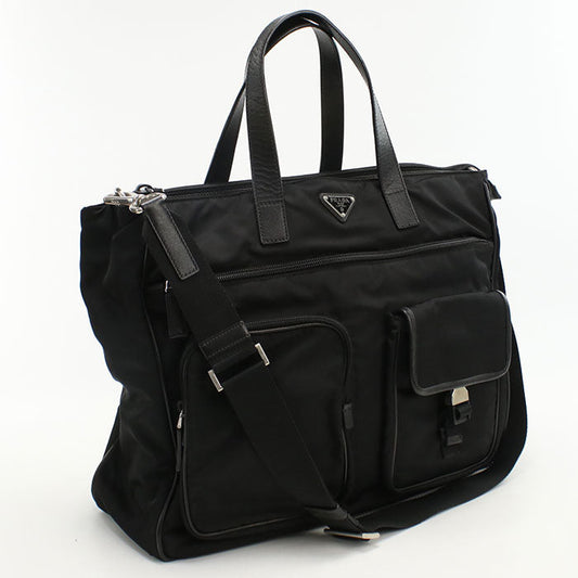 PRADA 2WAY Tote Bag Nylon black mens