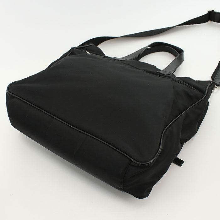 PRADA 2WAY Tote Bag Nylon black mens