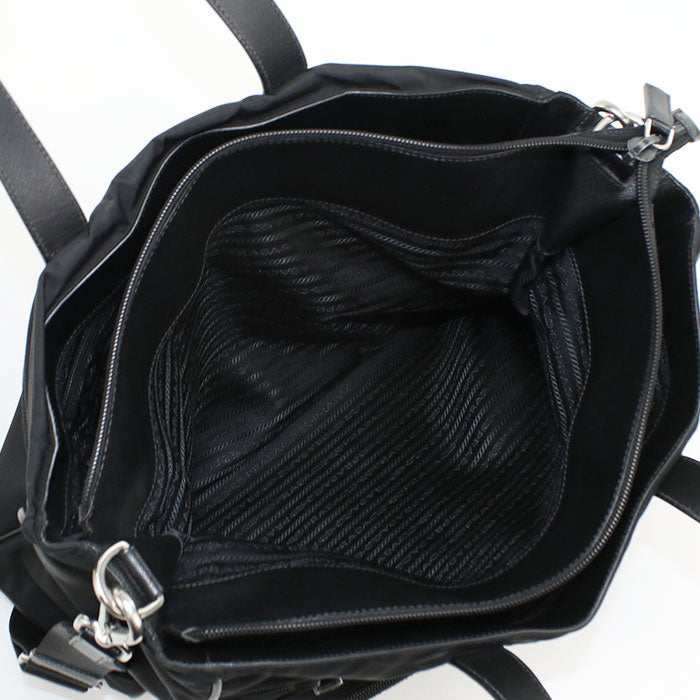 PRADA 2WAY Tote Bag Nylon black mens