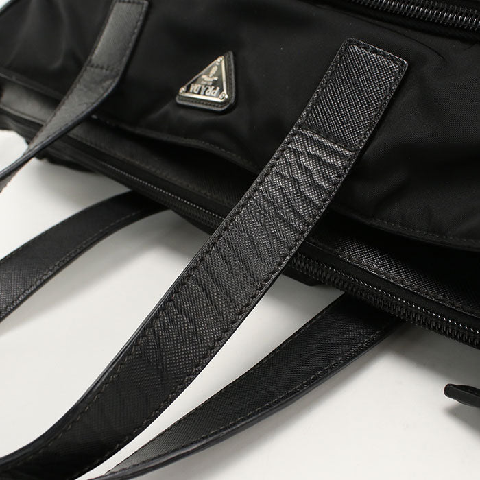 PRADA 2WAY Tote Bag Nylon black mens