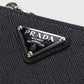 PRADA Saffiano Folded wallet leather black mens
