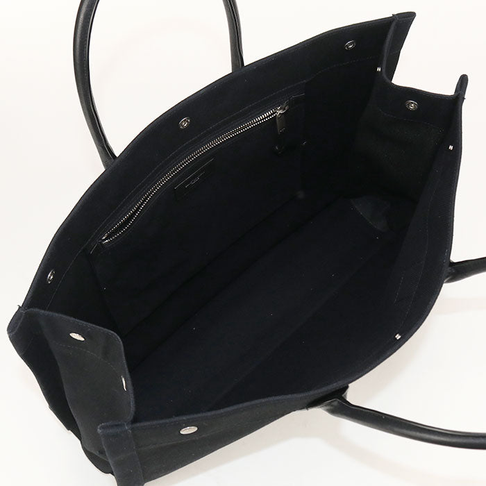 SAINT LAURENT 509415 Rive Gauche Tote Bag canvas black mens