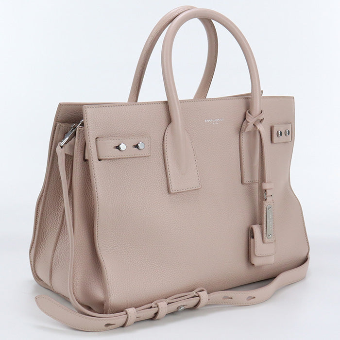 SAINT LAURENT 464960 Soft Small Sac de Jules 2way hand Bag Calfskin pink Women