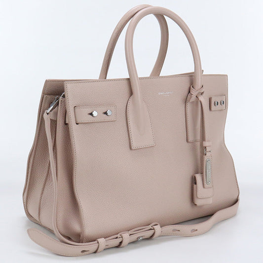 SAINT LAURENT 464960 Soft Small Sac de Jules 2way hand Bag Calfskin pink Women