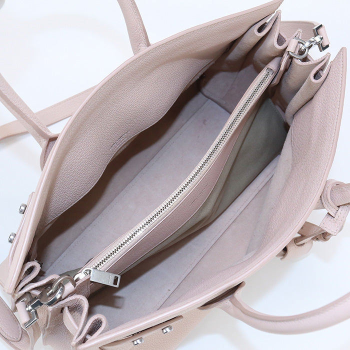 SAINT LAURENT 464960 Soft Small Sac de Jules 2way hand Bag Calfskin pink Women