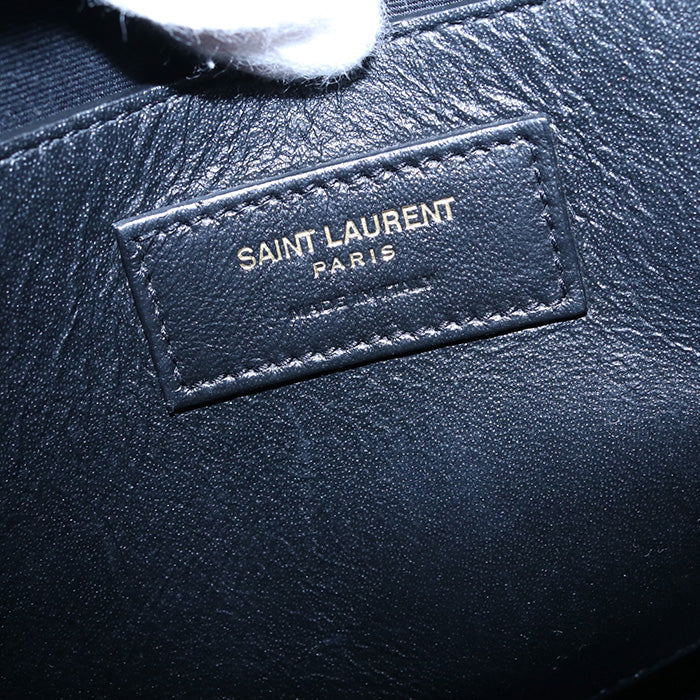 SAINT LAURENT 561203 2WAY Tote Bag shoulder bag Handbag leather black Women