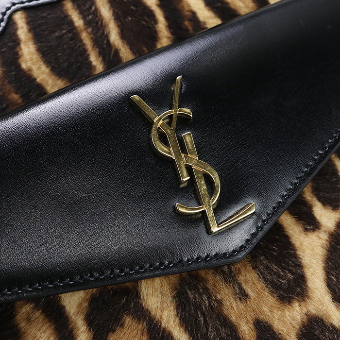 SAINT LAURENT 561203 2WAY Tote Bag shoulder bag Handbag leather black Women