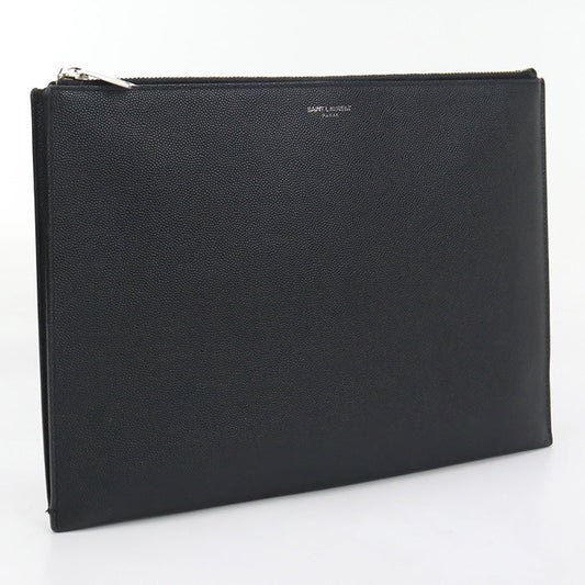 SAINT LAURENT 397294 Clutch bag leather black mens