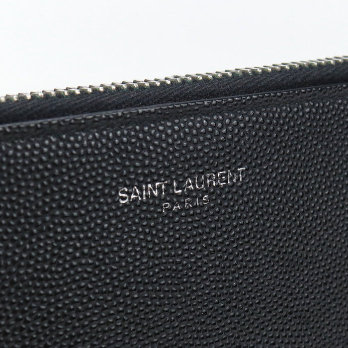 SAINT LAURENT 397294 Clutch bag leather black mens