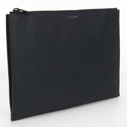 SAINT LAURENT SL84977 Clutch bag leather Black mens