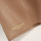 SAINT LAURENT SL85171 Origami Tiny Monogram Three fold wallet Calfskin pink Women