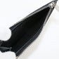 SAINT LAURENT SL86491 Fragment Zip Card Case Coin Pocket Calfskin Black unisex