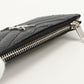 SAINT LAURENT SL86491 Fragment Zip Card Case Coin Pocket Calfskin Black unisex