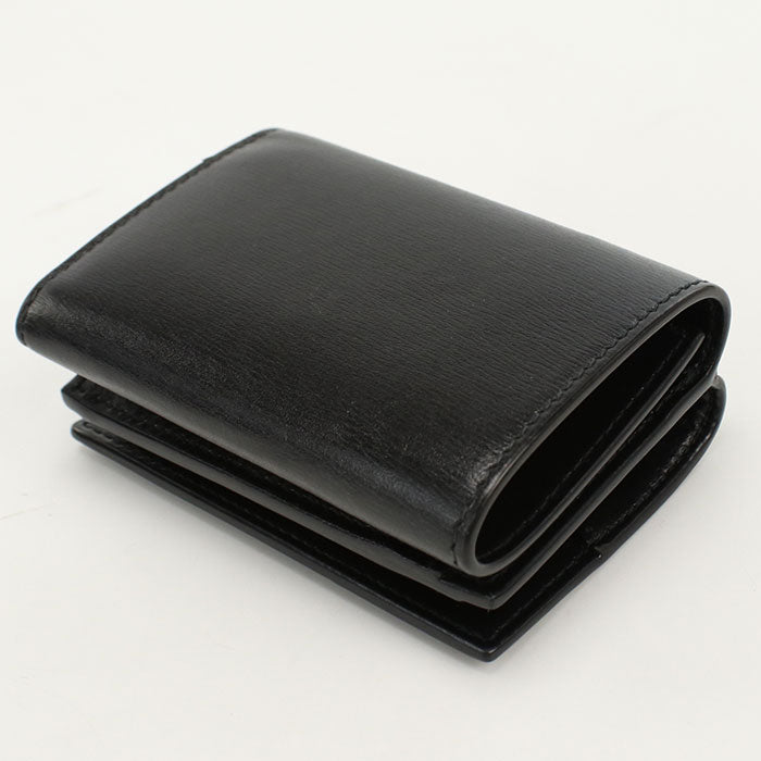 SAINT LAURENT 637420 Tri-fold wallet leather Black Women