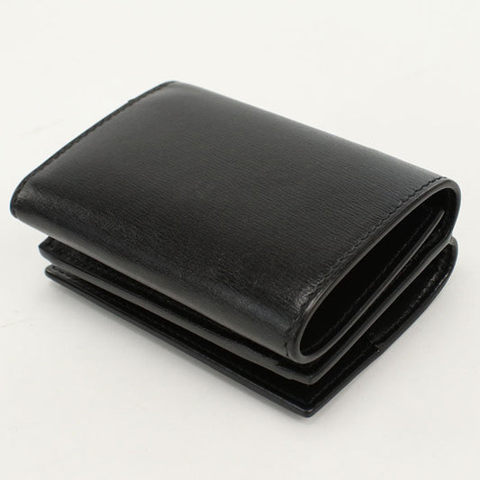 SAINT LAURENT 637420 Tri-fold wallet leather Black Women