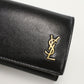 SAINT LAURENT 637420 Tri-fold wallet leather Black Women