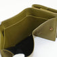 SAINT LAURENT 668935 Tri-fold wallet leather khaki Women
