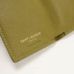 SAINT LAURENT 668935 Tri-fold wallet leather khaki Women