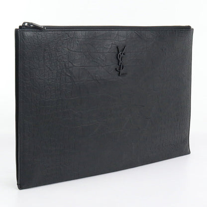 SAINT LAURENT 495628 Clutch bag Clutch bag leather black mens