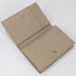 SAINT LAURENT 613536 name card holder YSL line Calfskin beige Women