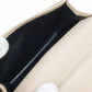 SAINT LAURENT 613536 name card holder YSL line Calfskin beige Women