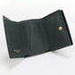SAINT LAURENT 669959 Origami Tiny Wallet YSL line Three fold leather green Women