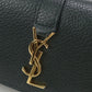 SAINT LAURENT 669959 Origami Tiny Wallet YSL line Three fold leather green Women