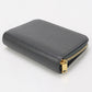 SAINT LAURENT SL89750 Bi-fold wallet tiny monogram Compact Zipper Wallet leather gray Women