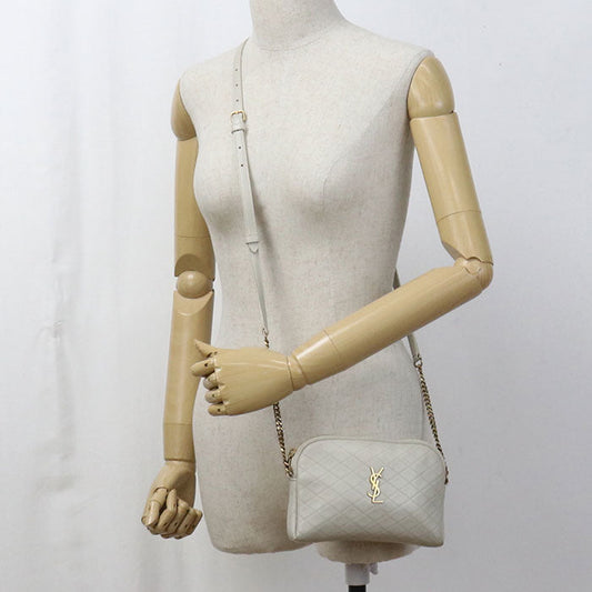 SAINT LAURENT 733667 1EL07 9207 Camera bag Gabby Diagonal leather ivory Women