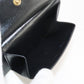 SAINT LAURENT 610193 East-West Wallet Tiny Cassandra Folded wallet black mens
