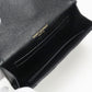 SAINT LAURENT 414404BOW011000 Bifold wallet Envelope Monogram Small leather black Women