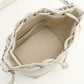 SAINT LAURENT 687276 Shoulder Bag Drawstring bag 2-way bucket bag canvas,leather white Women