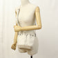 SAINT LAURENT 687276 Shoulder Bag Drawstring bag 2-way bucket bag canvas,leather white Women