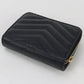 SAINT LAURENT  Zip around Monogram Bi-fold wallet with coin purse black Women
