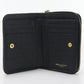 SAINT LAURENT  Zip around Monogram Bi-fold wallet with coin purse black Women