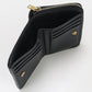 SAINT LAURENT  Zip around Monogram Bi-fold wallet with coin purse black Women